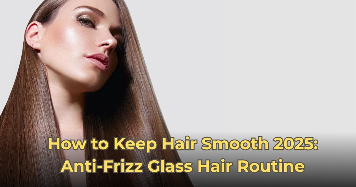 How to Keep Hair Smooth 2025: Anti-Frizz Glass Hair Routine